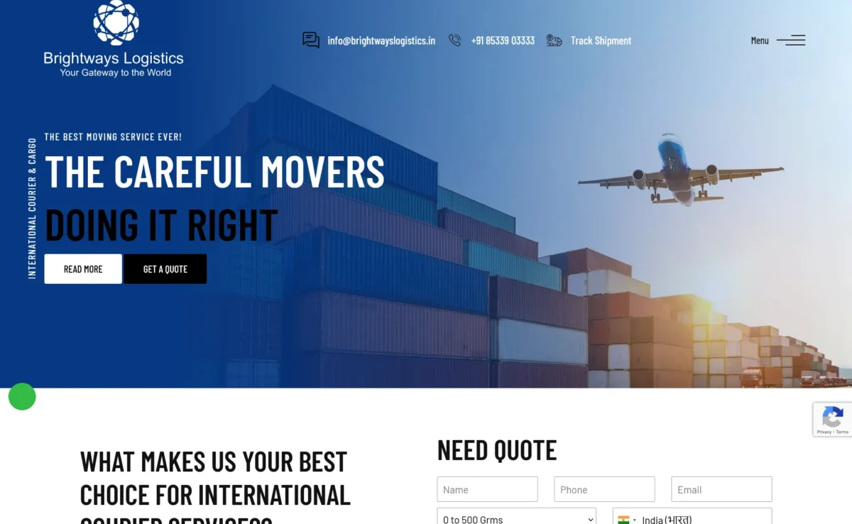 Brightways Logistics Home Page